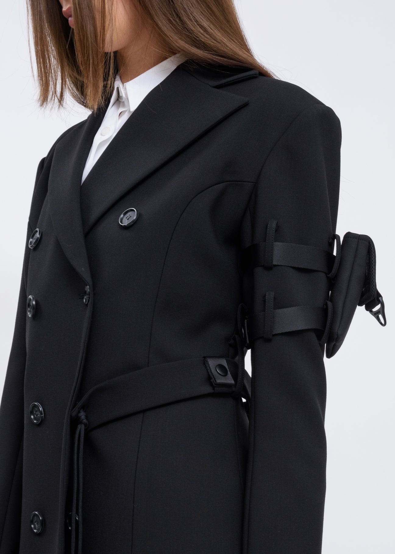 Black Belted Jacket Dress 017 Shop