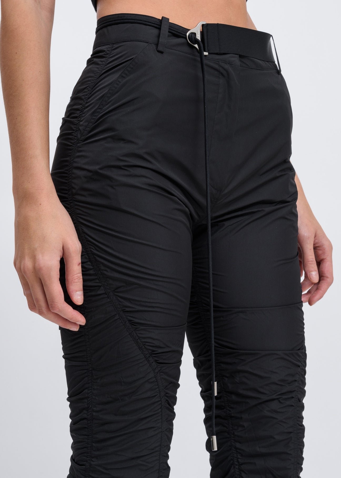 【NONCODE】Delky Velour Shirring Pants Black Shirring Pants – 017 Shop