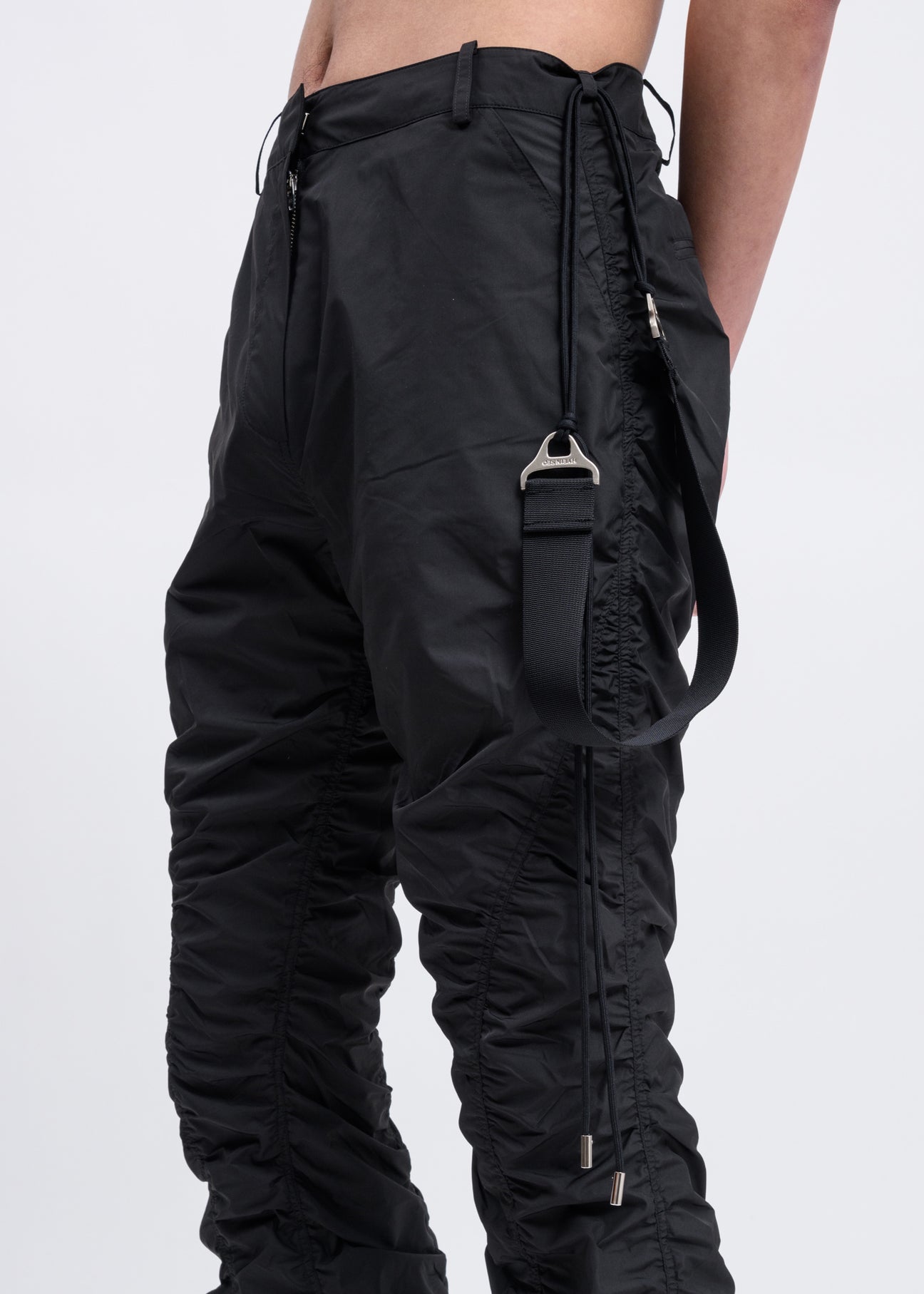 Black Shirring Pants – 017 Shop