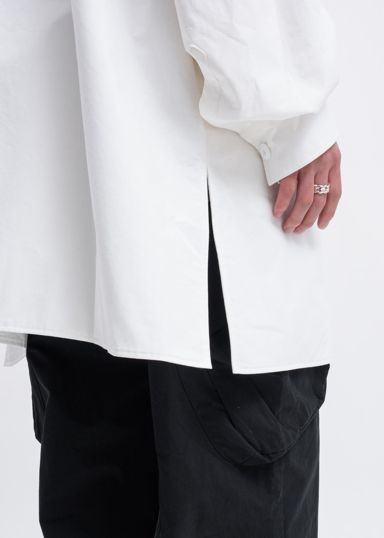 White Smoker s Duvet Coat