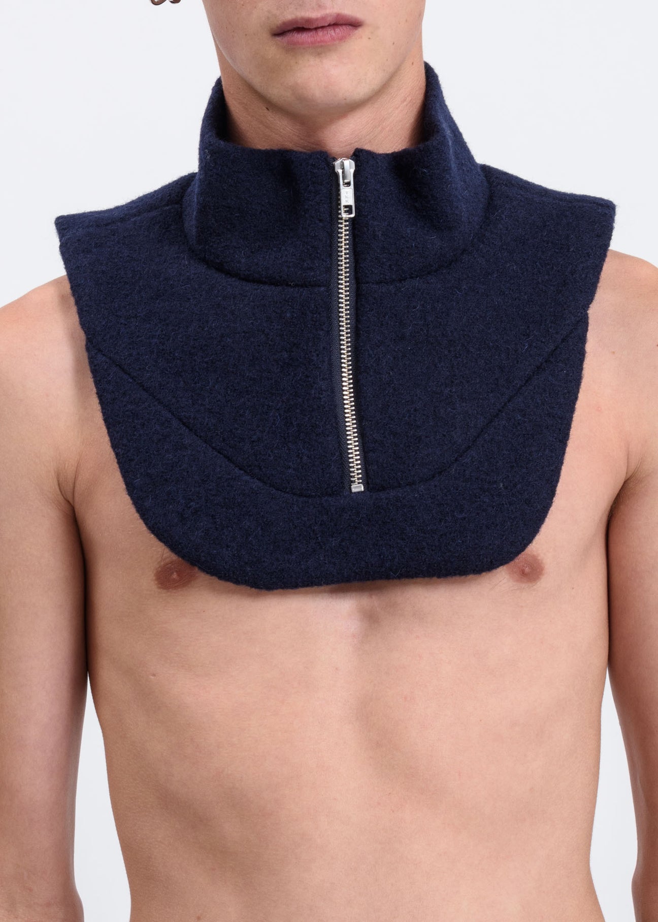 【JANE SMITH 】ZIP NECK WARMER Navy Dickie Zip Up Neck Warmer – 017 Shop