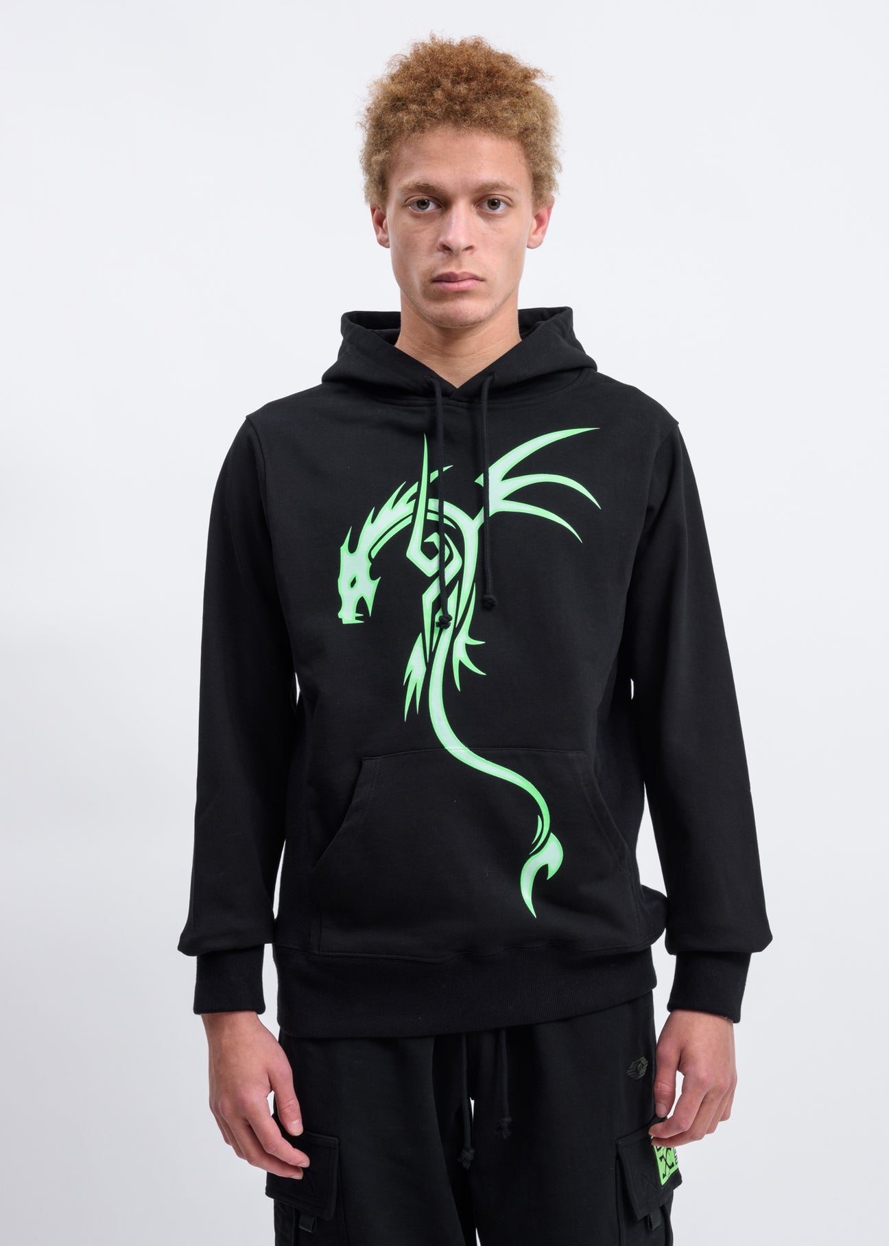 Dragon print hoodie store