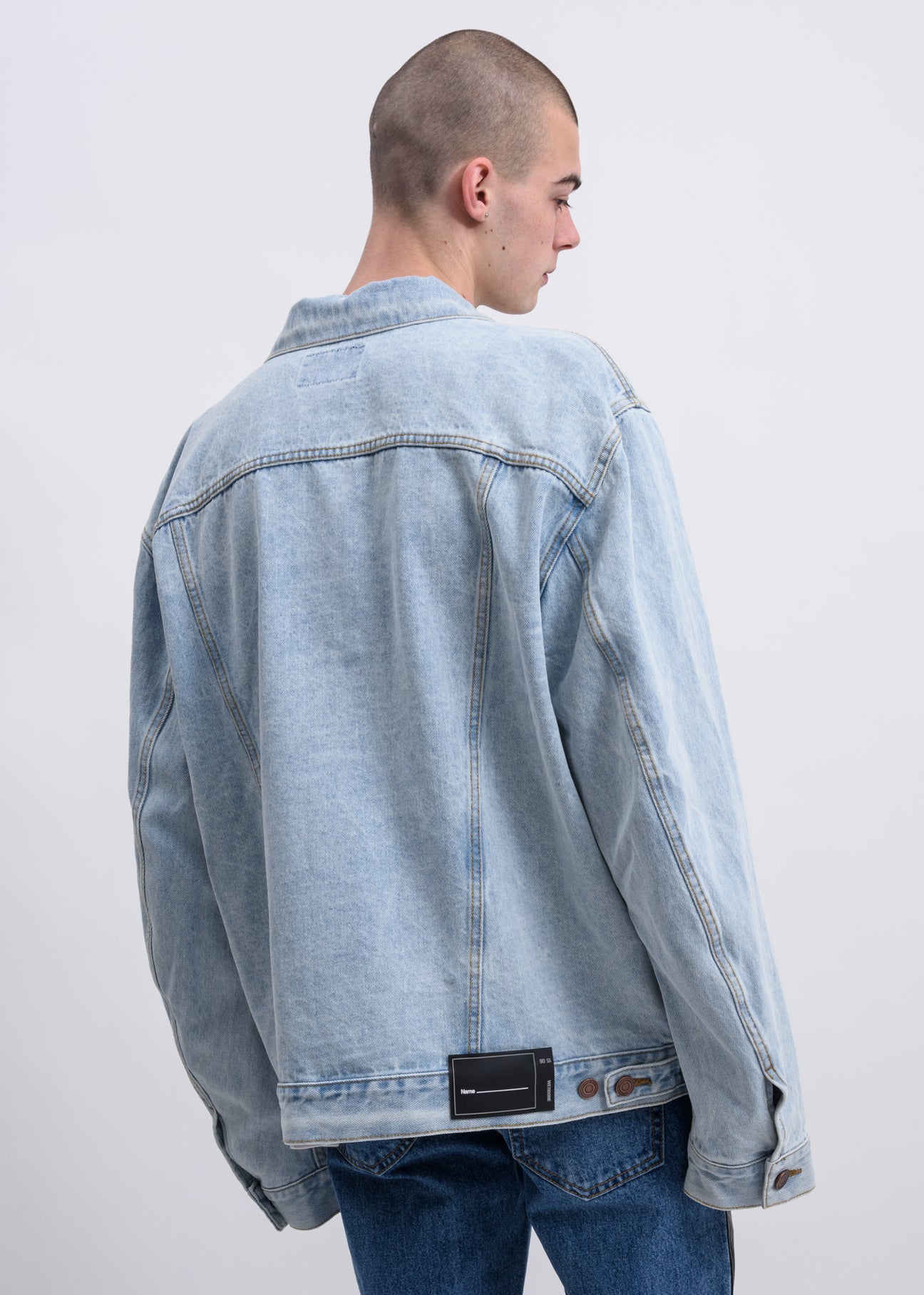 Ice blue denim jacket hot sale