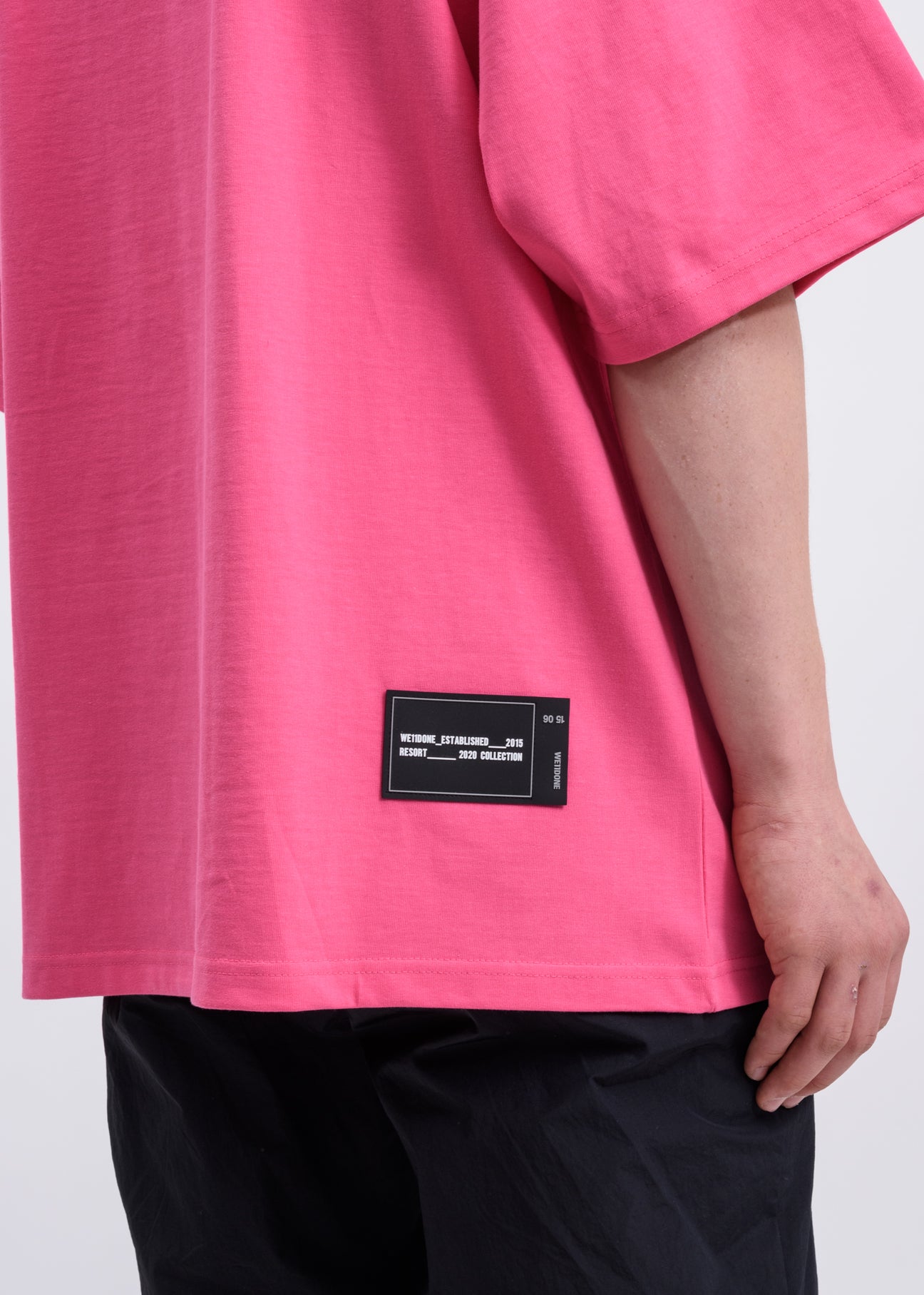 トップス WE11DONE Logo Rugby Shirt Pink WE11DONE Logo Rugby Shirt Pink