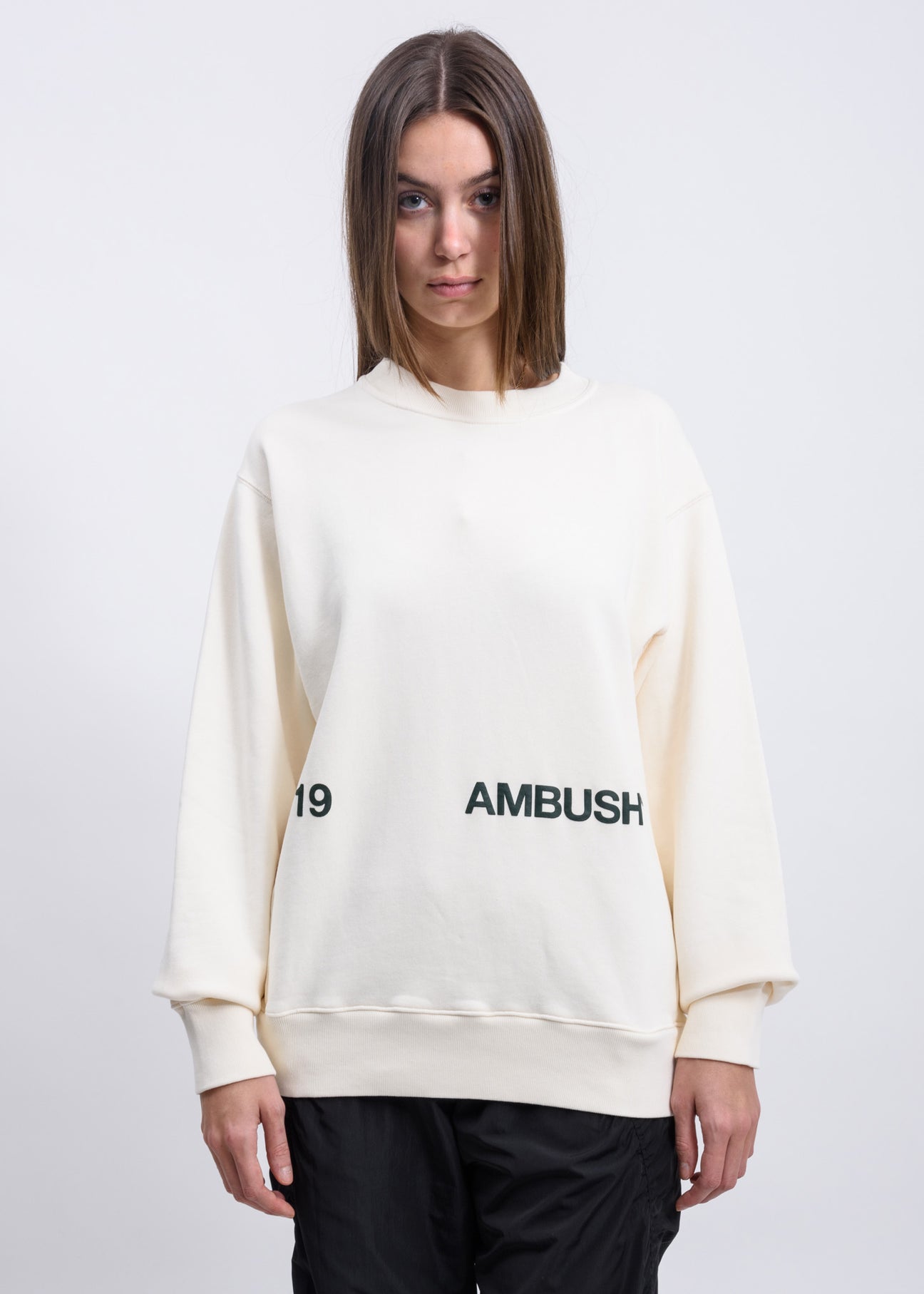 White 19 AMBUSH Logo Crewneck 017 Shop
