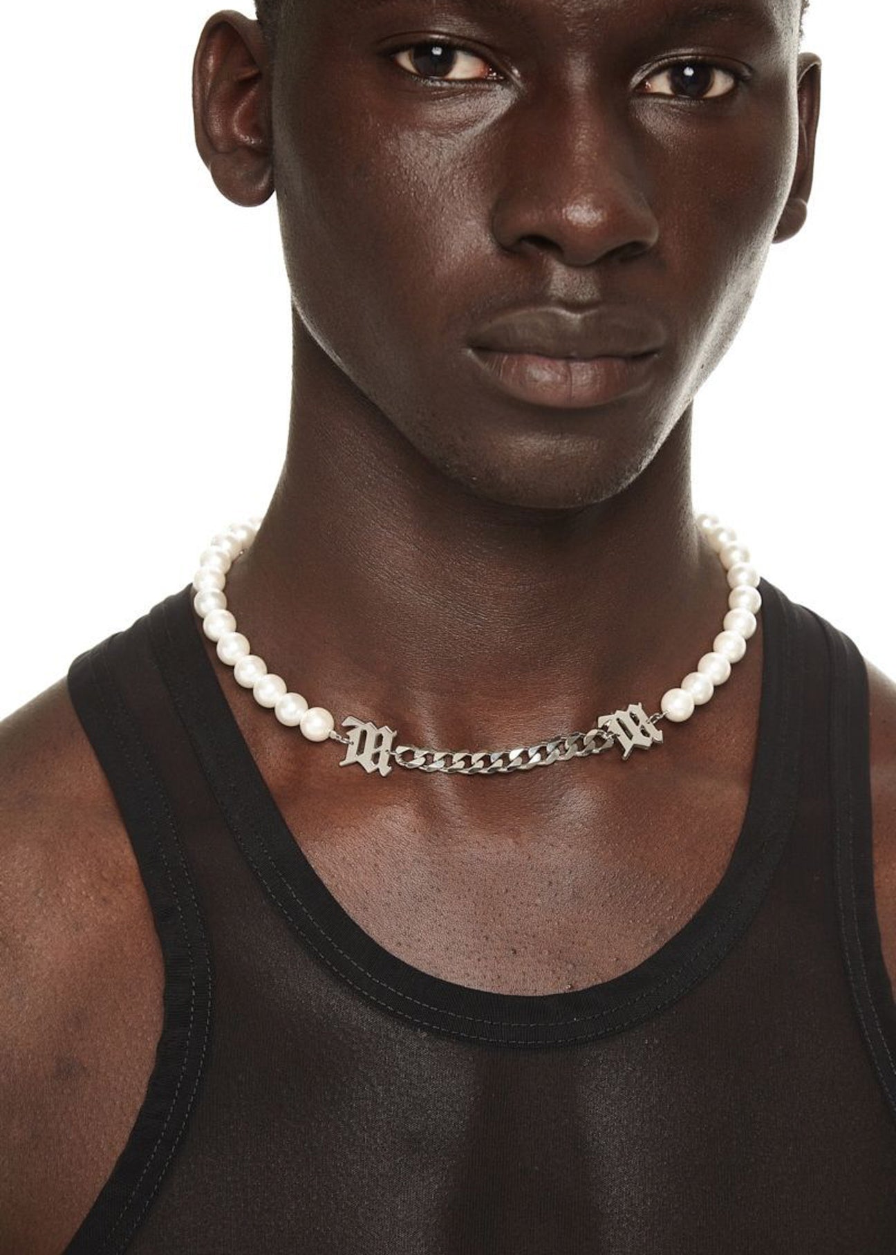 Pearl And Curb Link Choker – 017 Shop