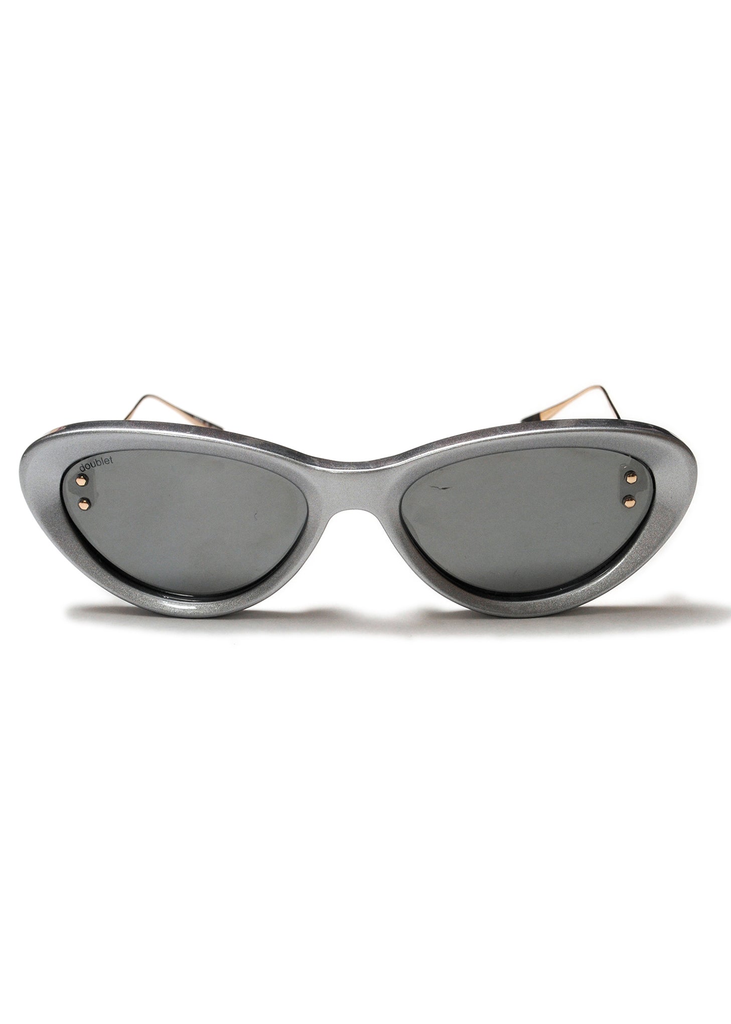 Silver UPCYCLE METAL FLAME Sunglasses