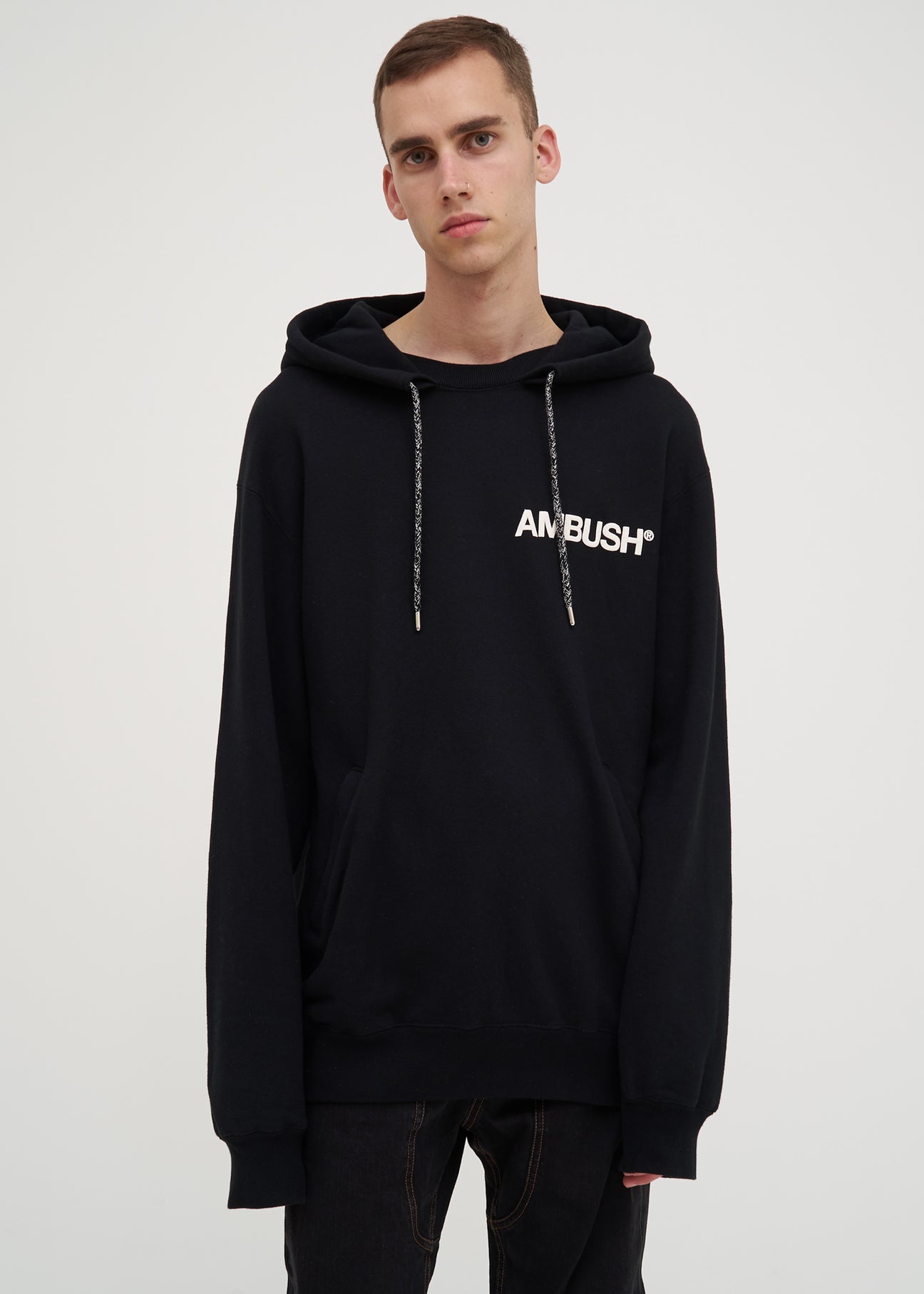 Black Ambush Print Hoodie