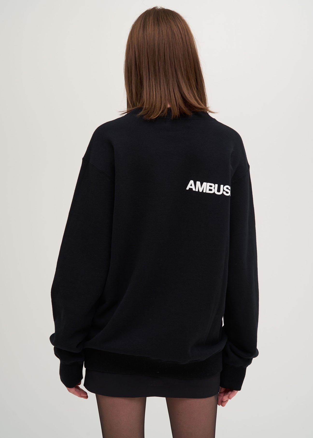 トップス AMBUSH Logo Crew Sweat Chocolate / M Black Ambush Sweatshirt – 017 Shop