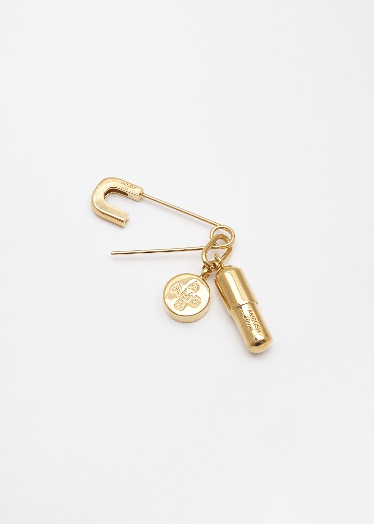Ambush_Gold_Pill_Charm_Earring