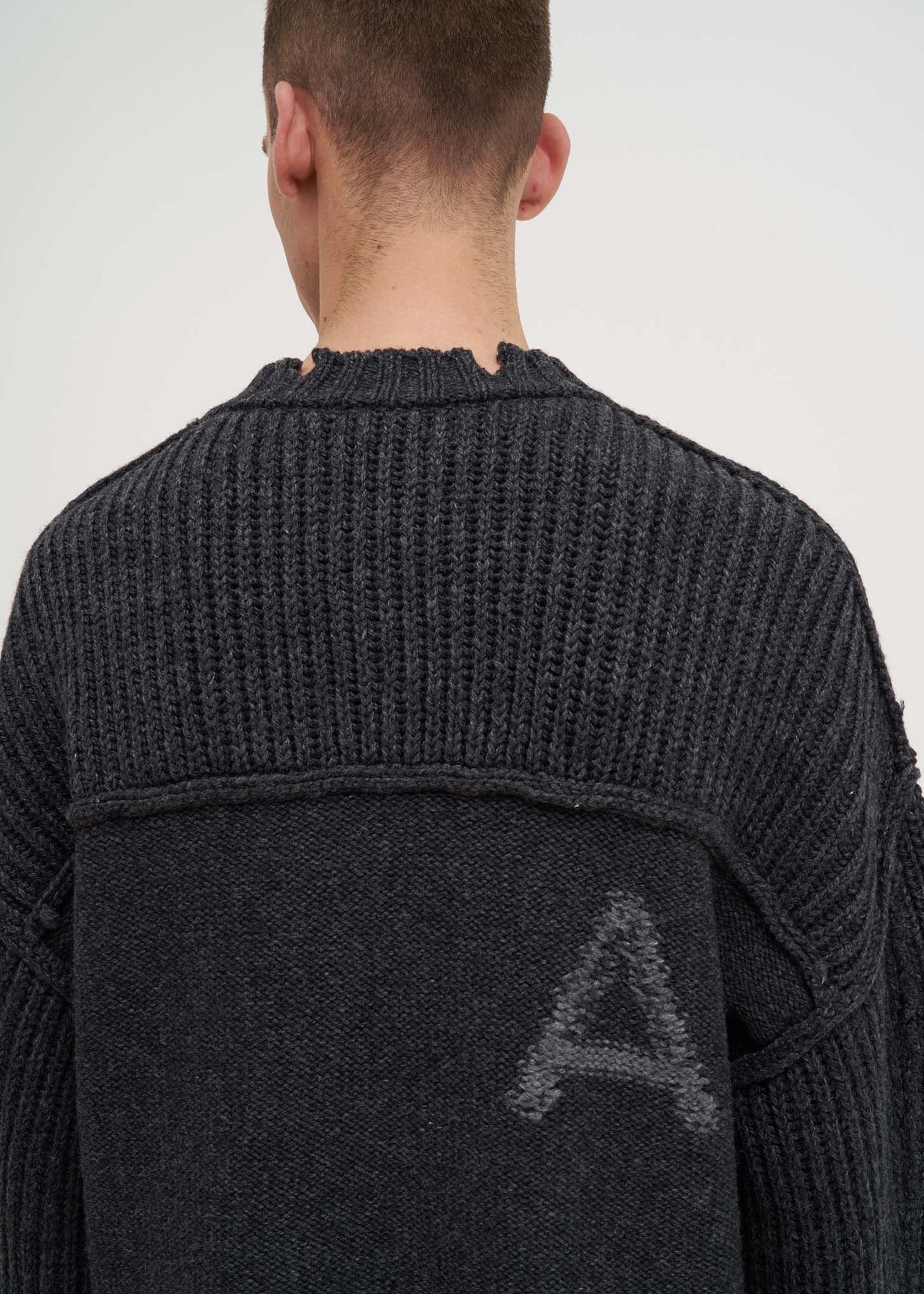 Grey Nobo Distressed Knit – 017 Shop