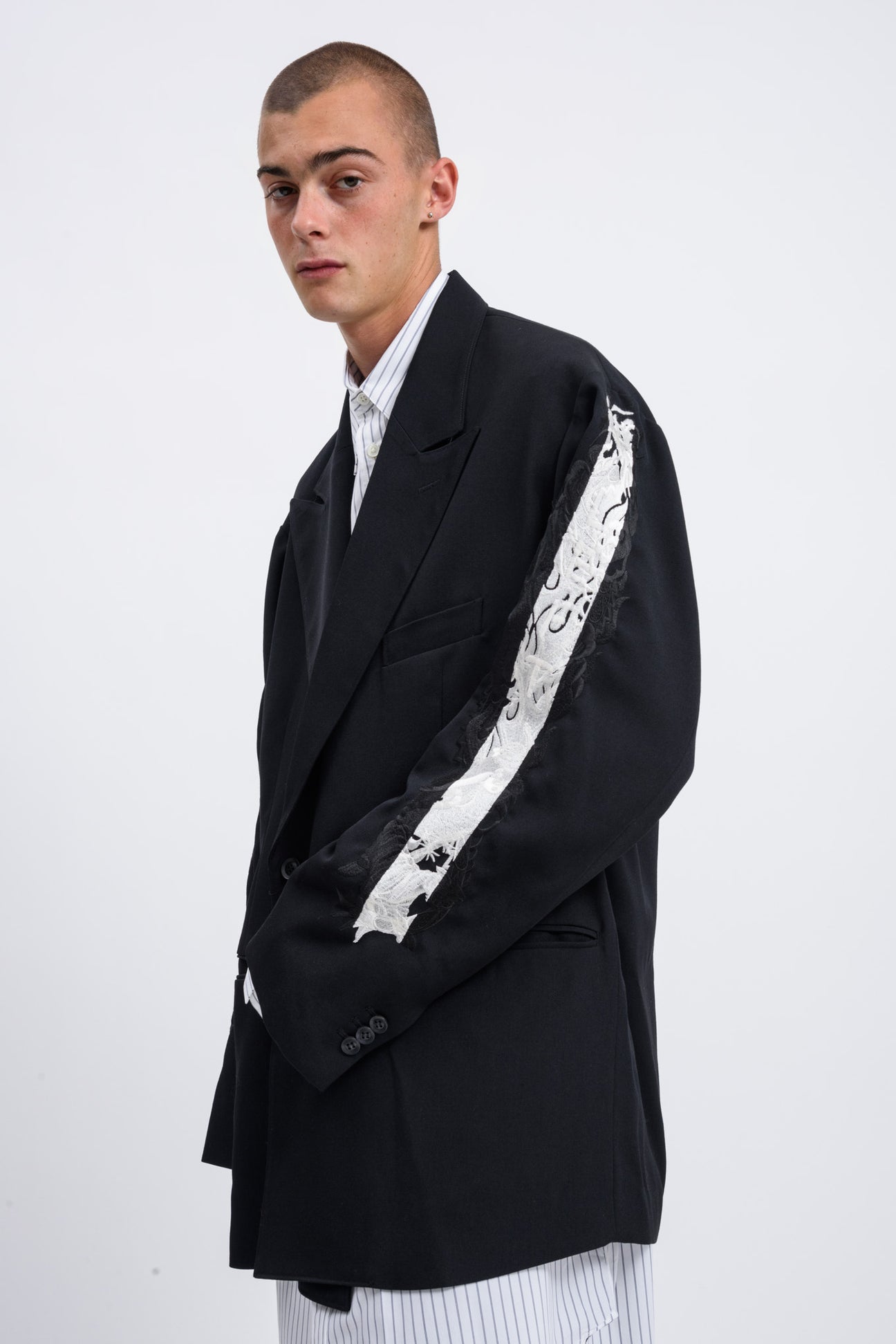 doublet 20SS 美品 20ss ダブレット カオス 刺繍 リネン テーラード 