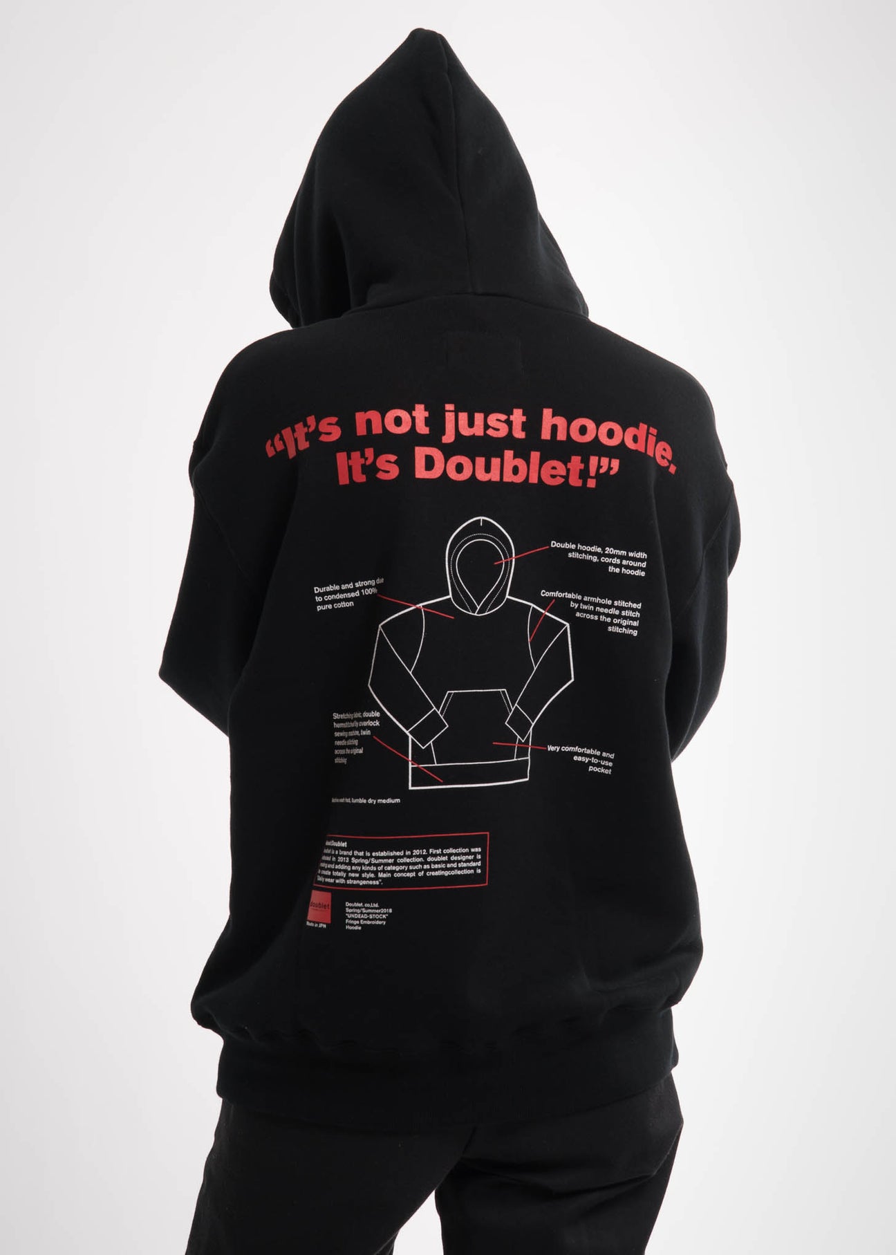 Black Flying Embroidery Hoodie – 017 Shop