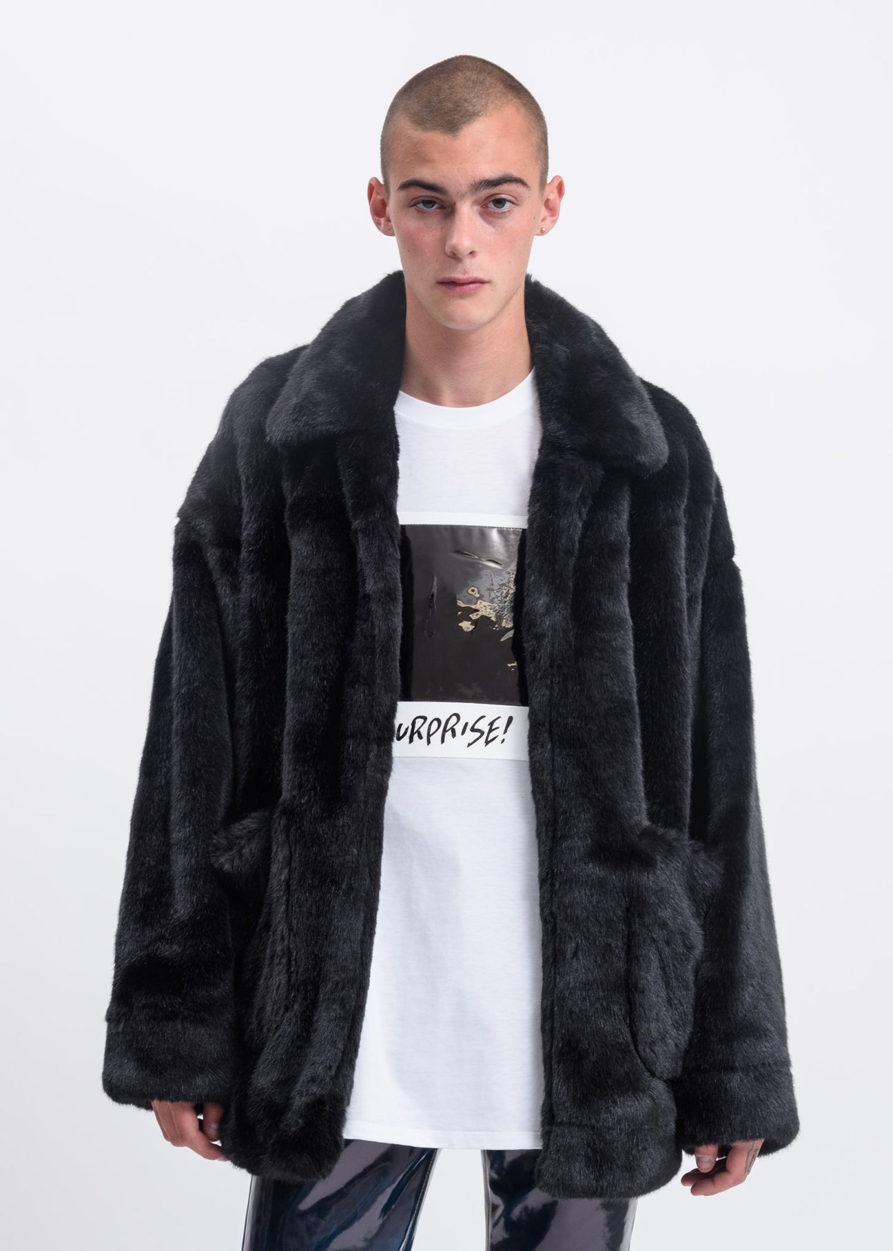 人気ブランドランキング Black Hand Painted Fur Jacket – 017 Shop その他