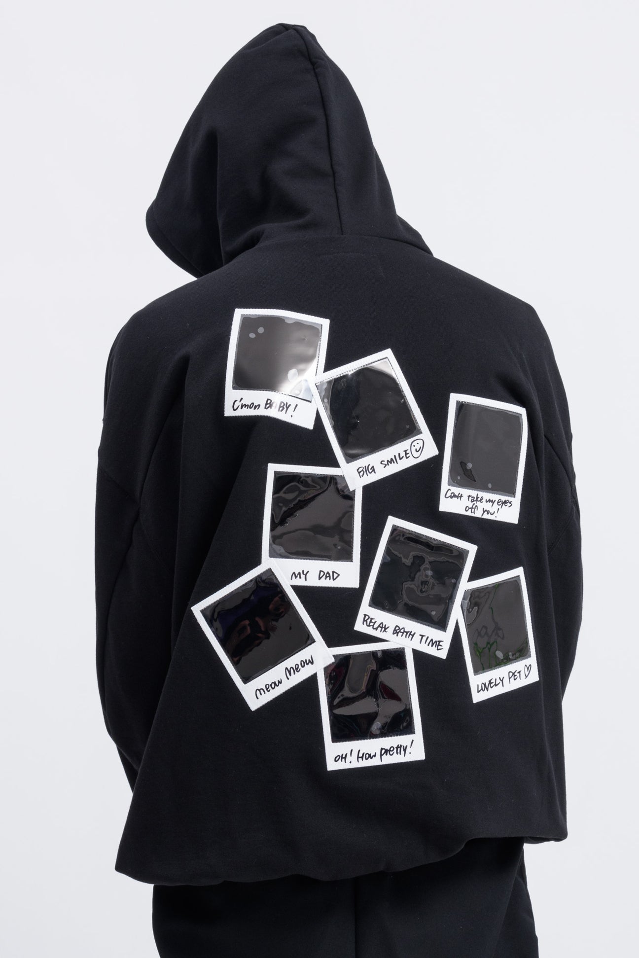 Polaroid black hoodie sales