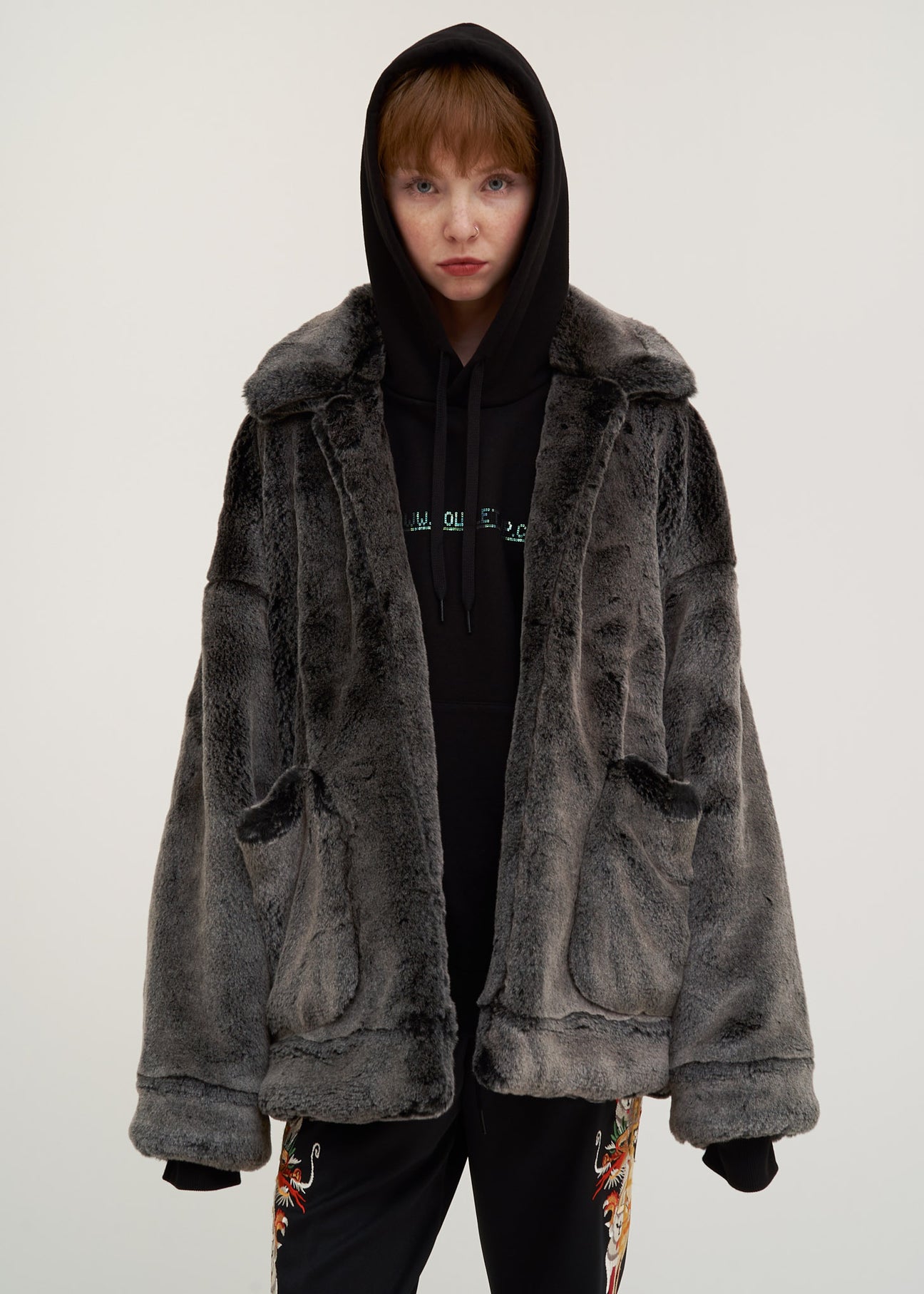 Husky Animal Painted Fur Jacket – 017 Shop