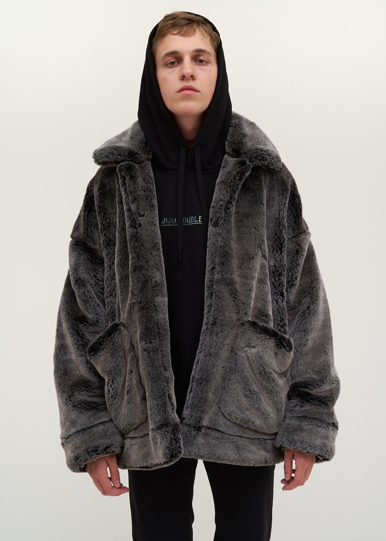 doublet(ダブレット)HAND-PAINTED FUR JACKET (23AW05BL168
