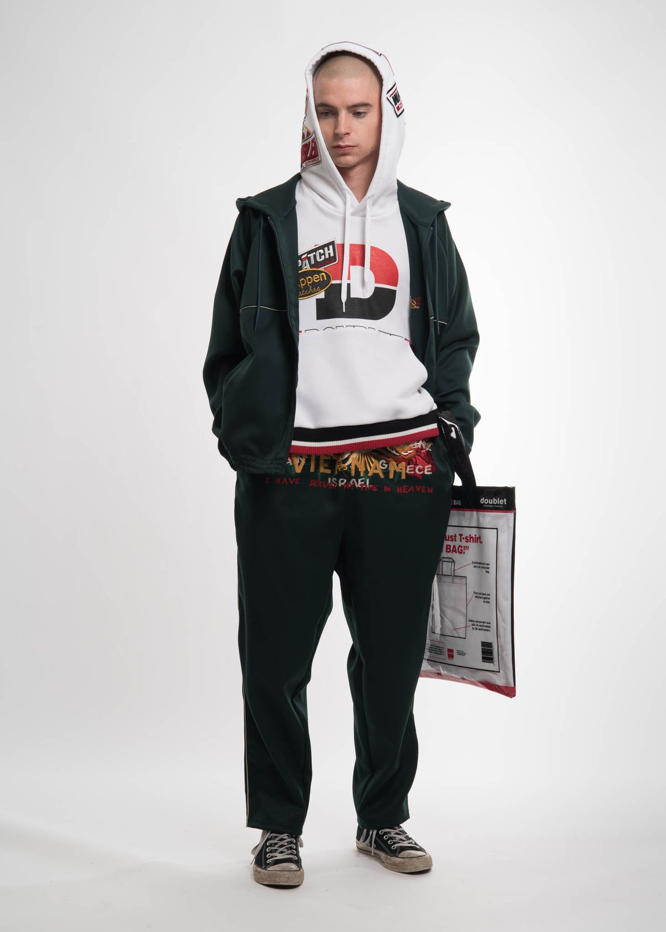 doublet CHAOS PATCHES SWEAT SHIRT ブラック doublet カオスパッチ