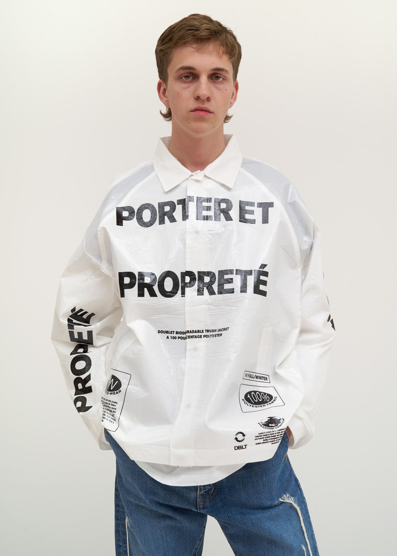 White coach jacket mens outlet