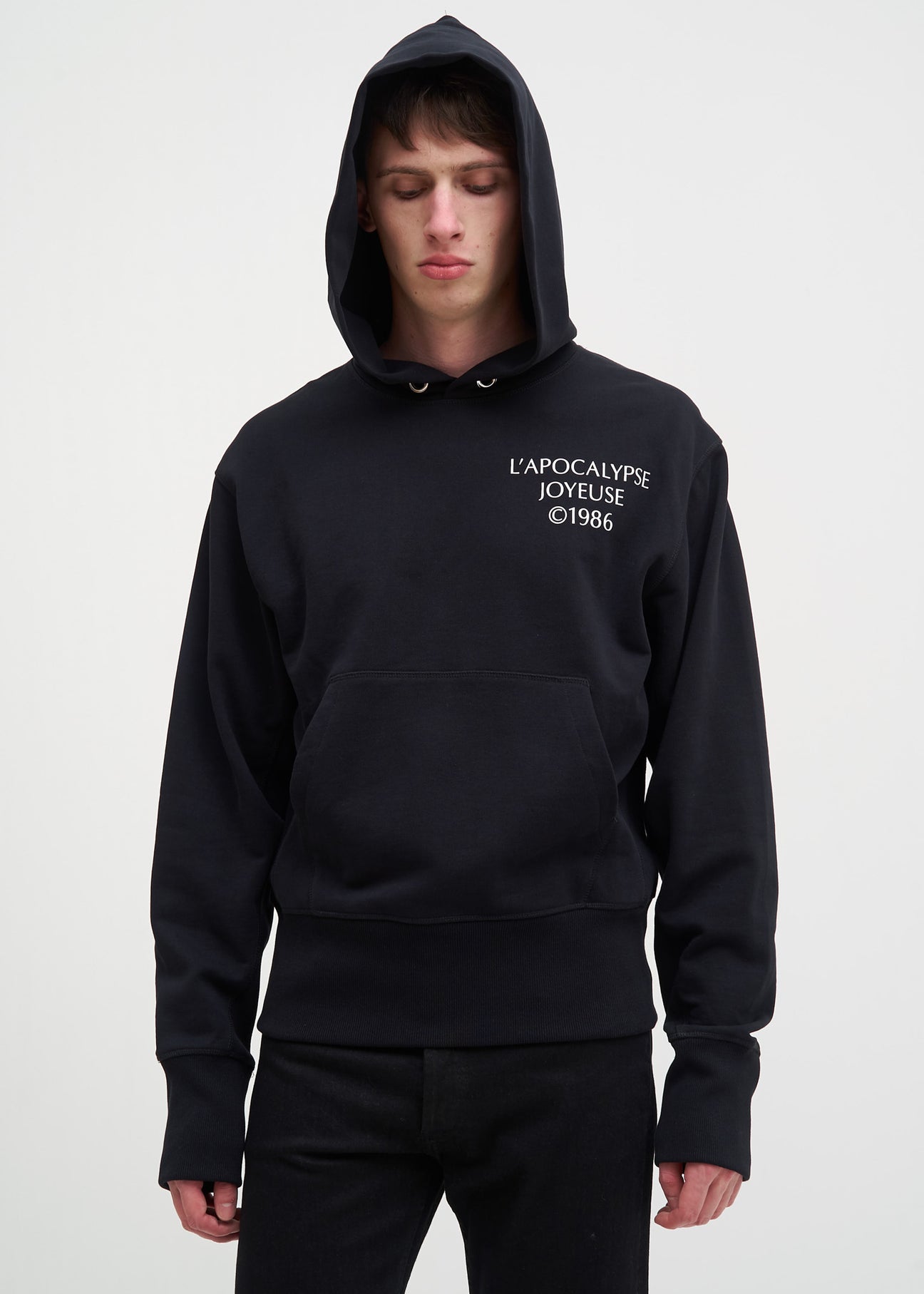 Helmut lang logo hack hoodie clearance