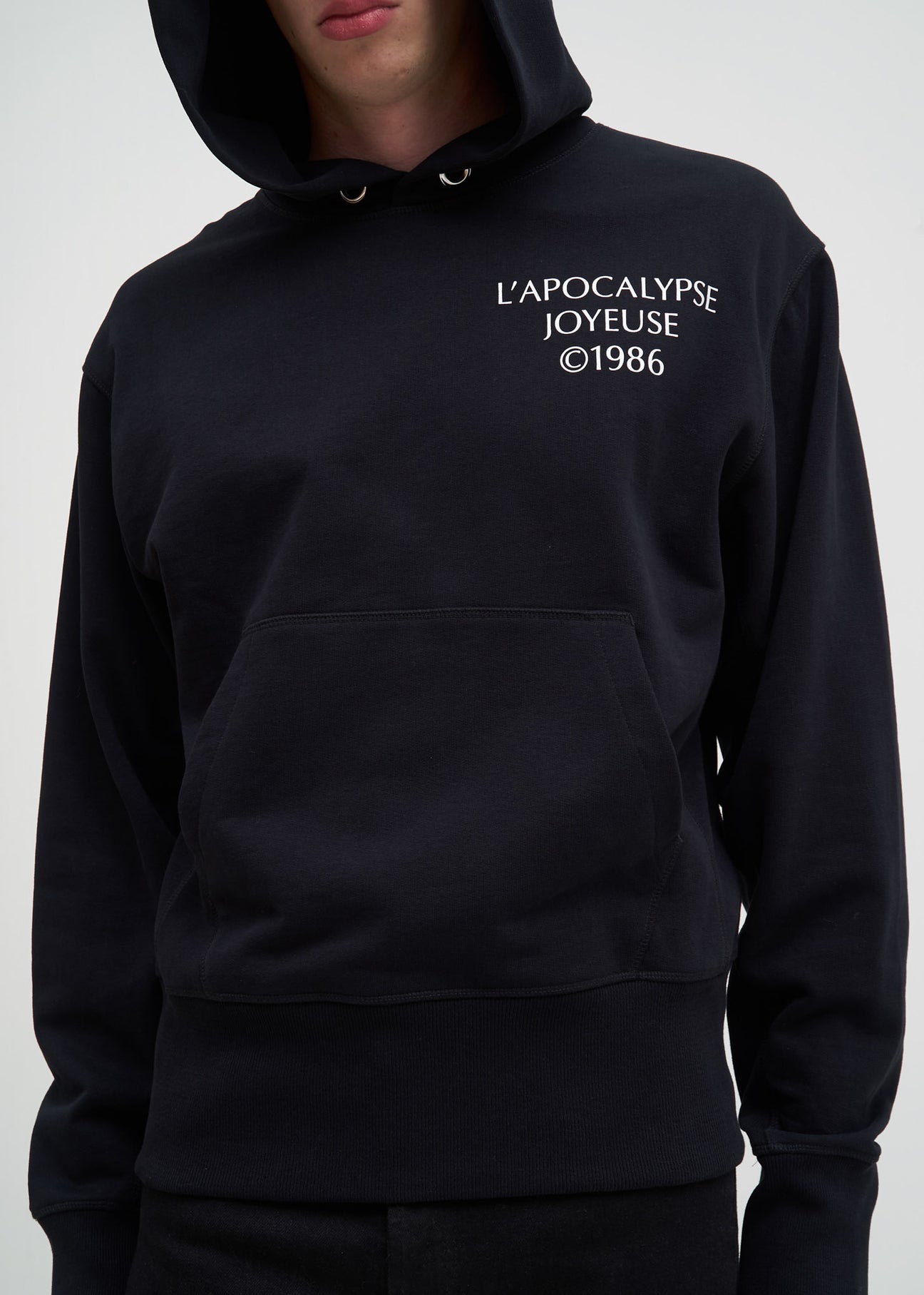 Black Helmut Logo Hack Hoodie