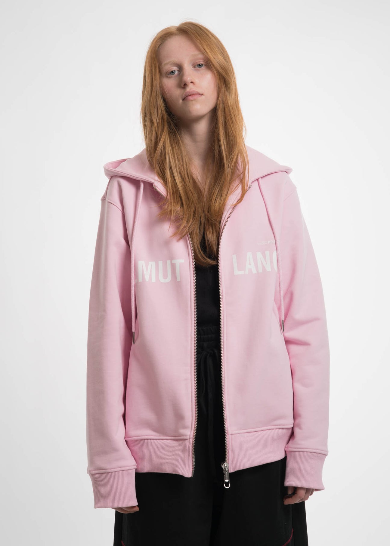 Pink helmut lang hoodie clearance