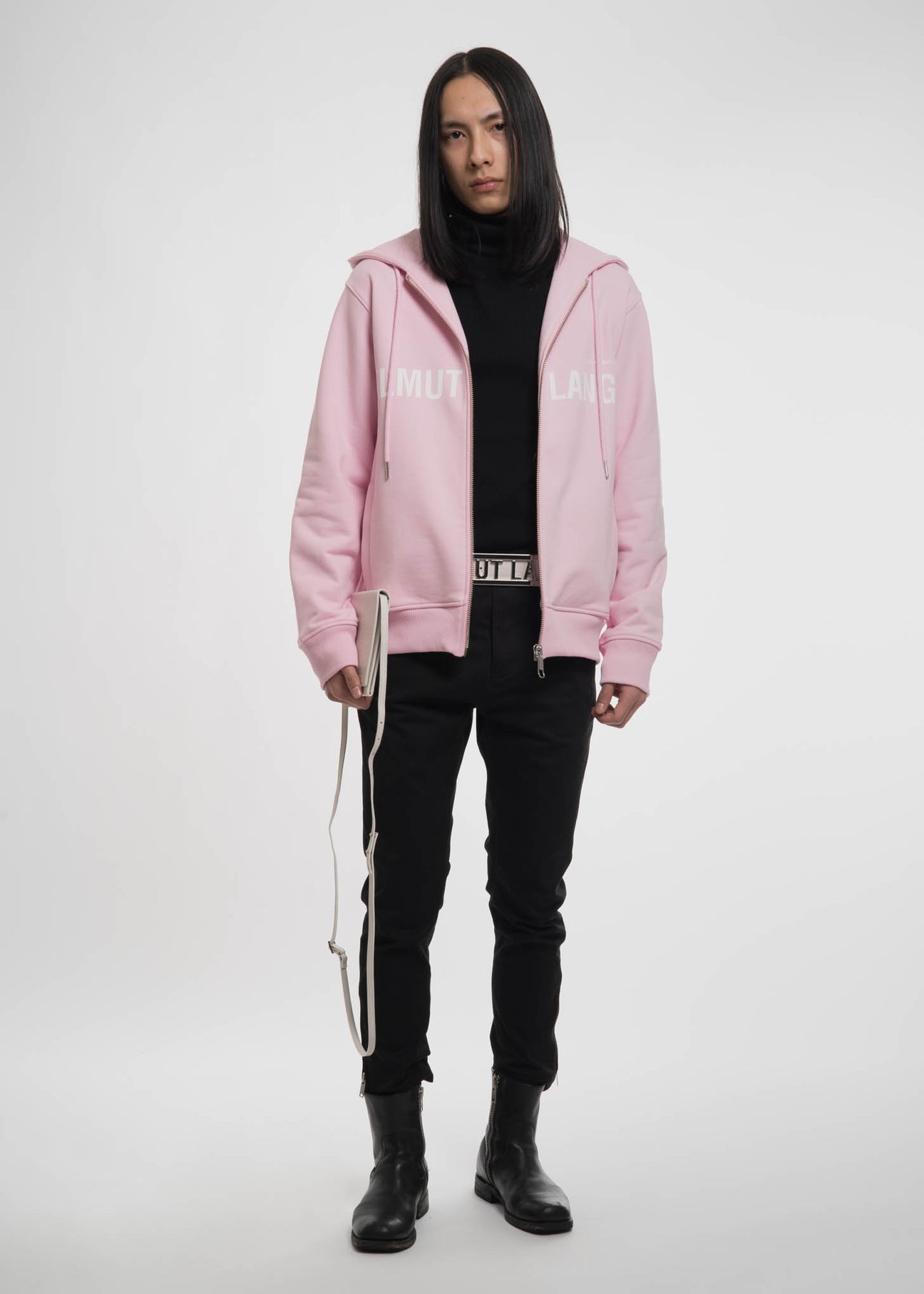 Helmut lang hoodie pink hot sale