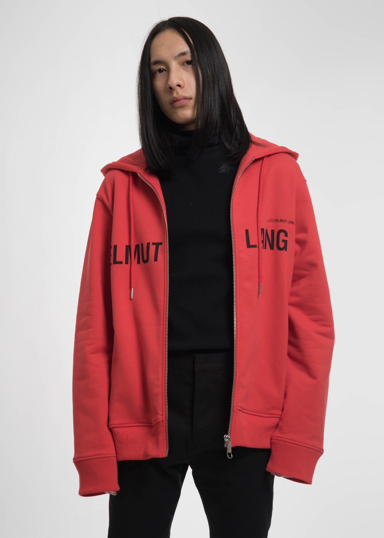 Helmut lang red zip up sales
