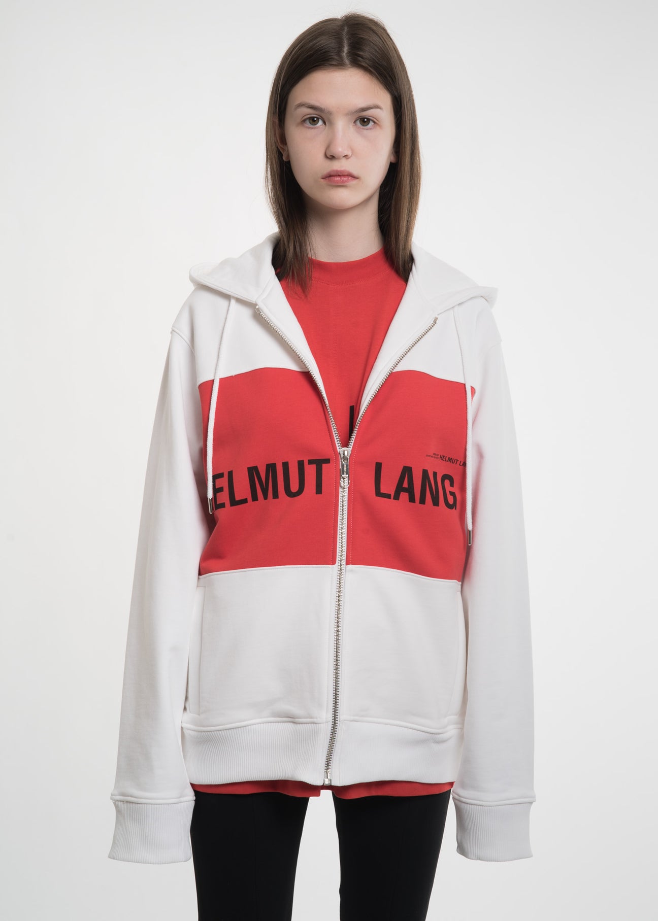Helmut lang red zip up cheap