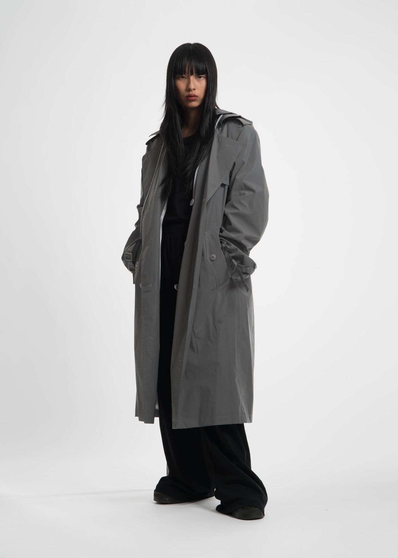 定価17万 新品 seya. TEMPLE TRENCH COAT L グレー Reflective Hooded Trench Coat – 017 Shop