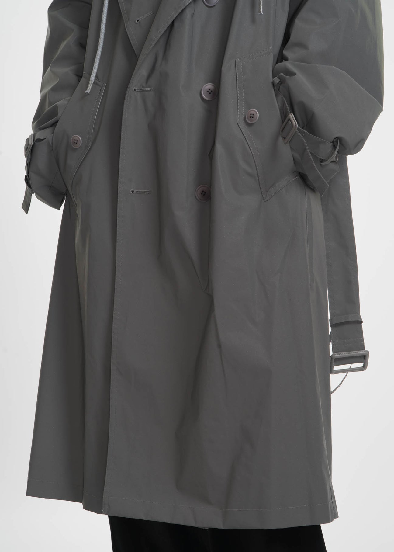 Reflective Hooded Trench Coat – 017 Shop