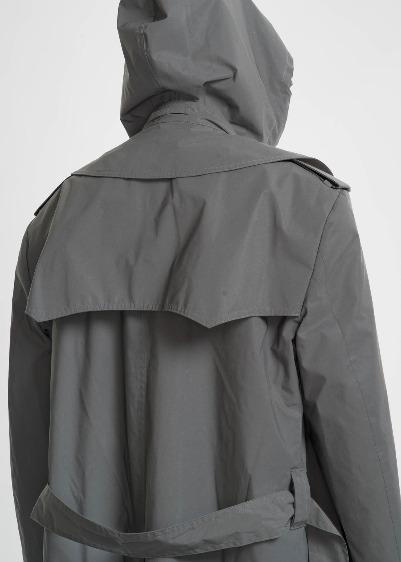 Reflective Hooded Trench Coat – 017 Shop