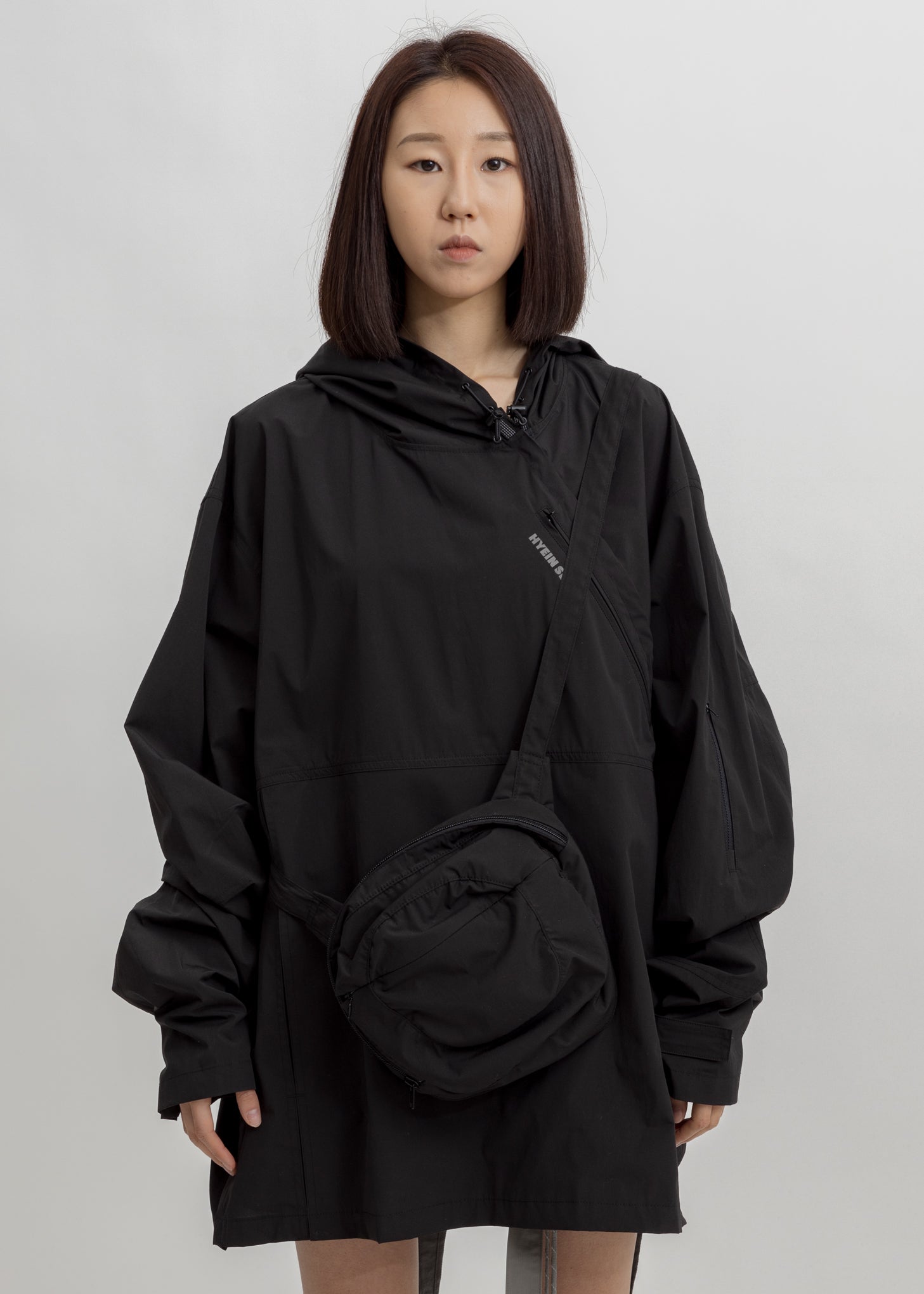 Black Packable Anorak – 017 Shop