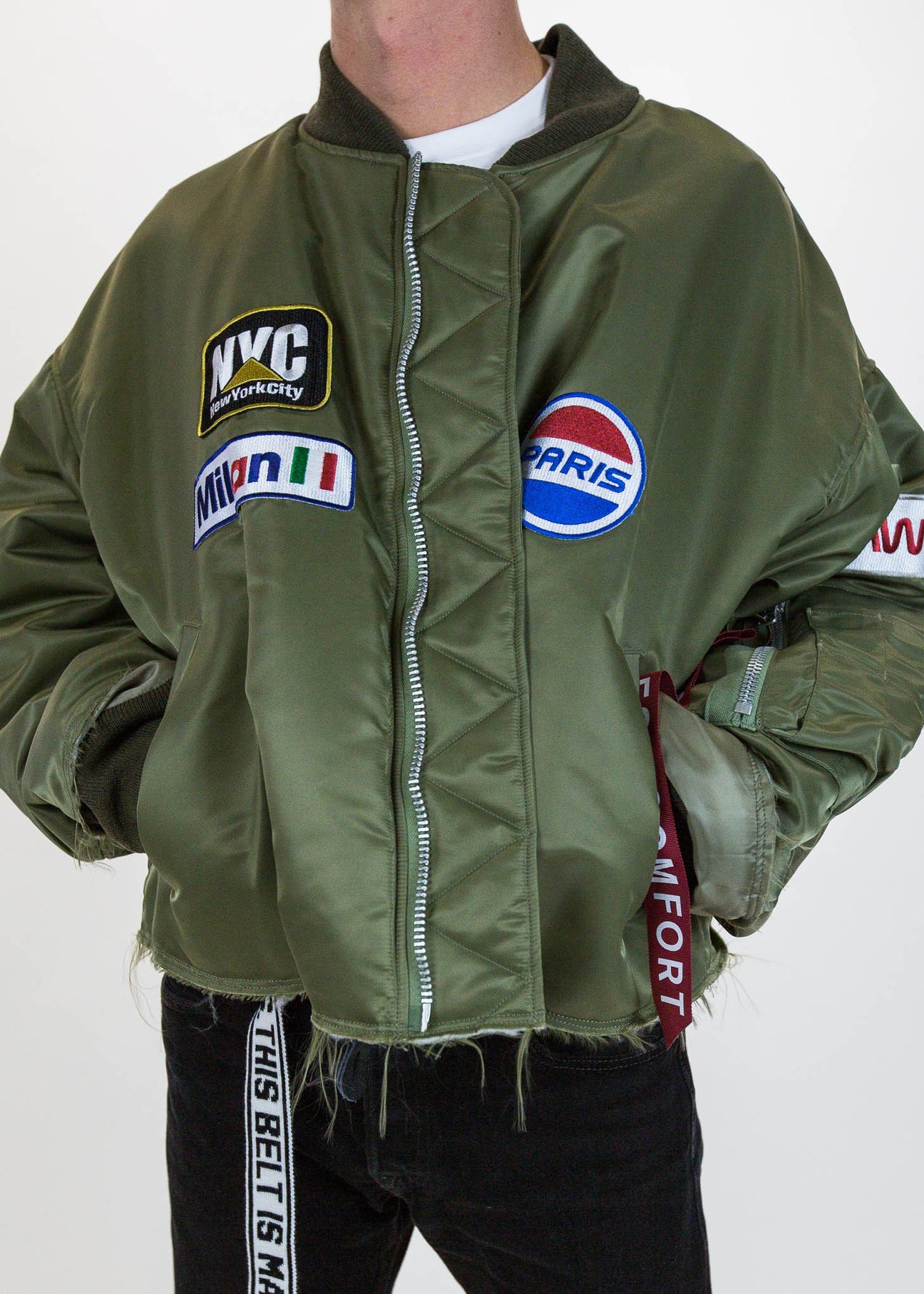 ジャケット・アウター doublet CUT OFF OVERSIZED BOMBER JACKET doublet CUT OFF OVERSIZED BOMBER JACKET doublet cut off over-sized