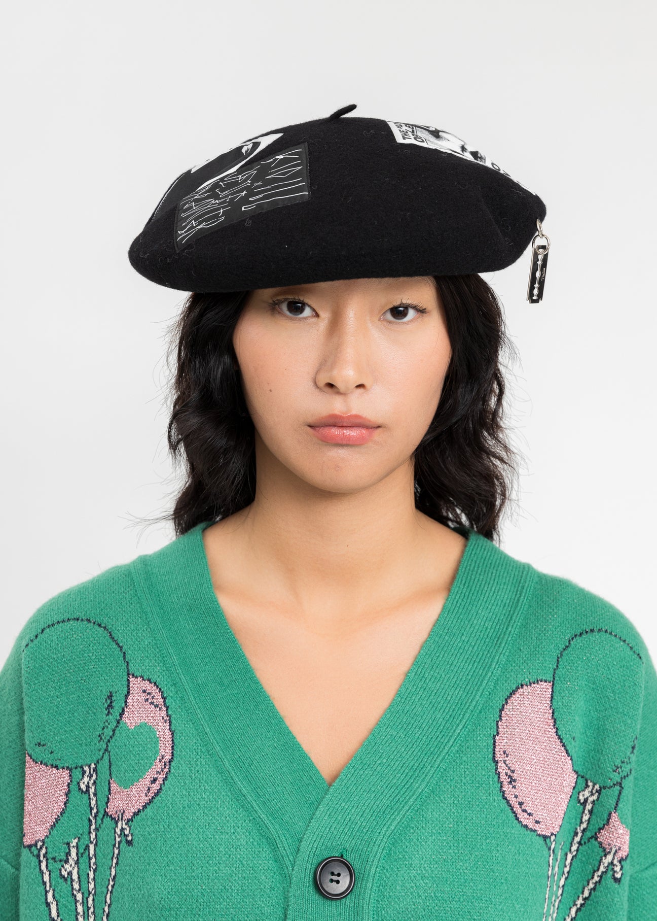 Black KIDILL × CA4LA Big Beret – 017 Shop