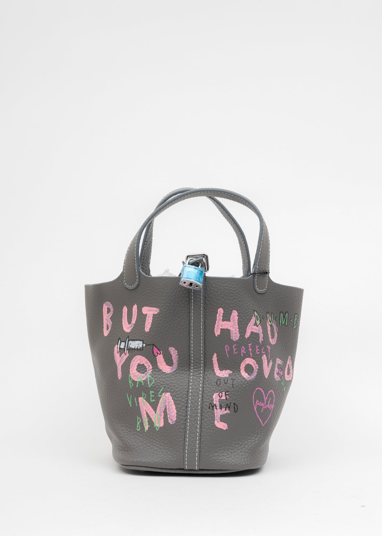 Pink grey bag deals