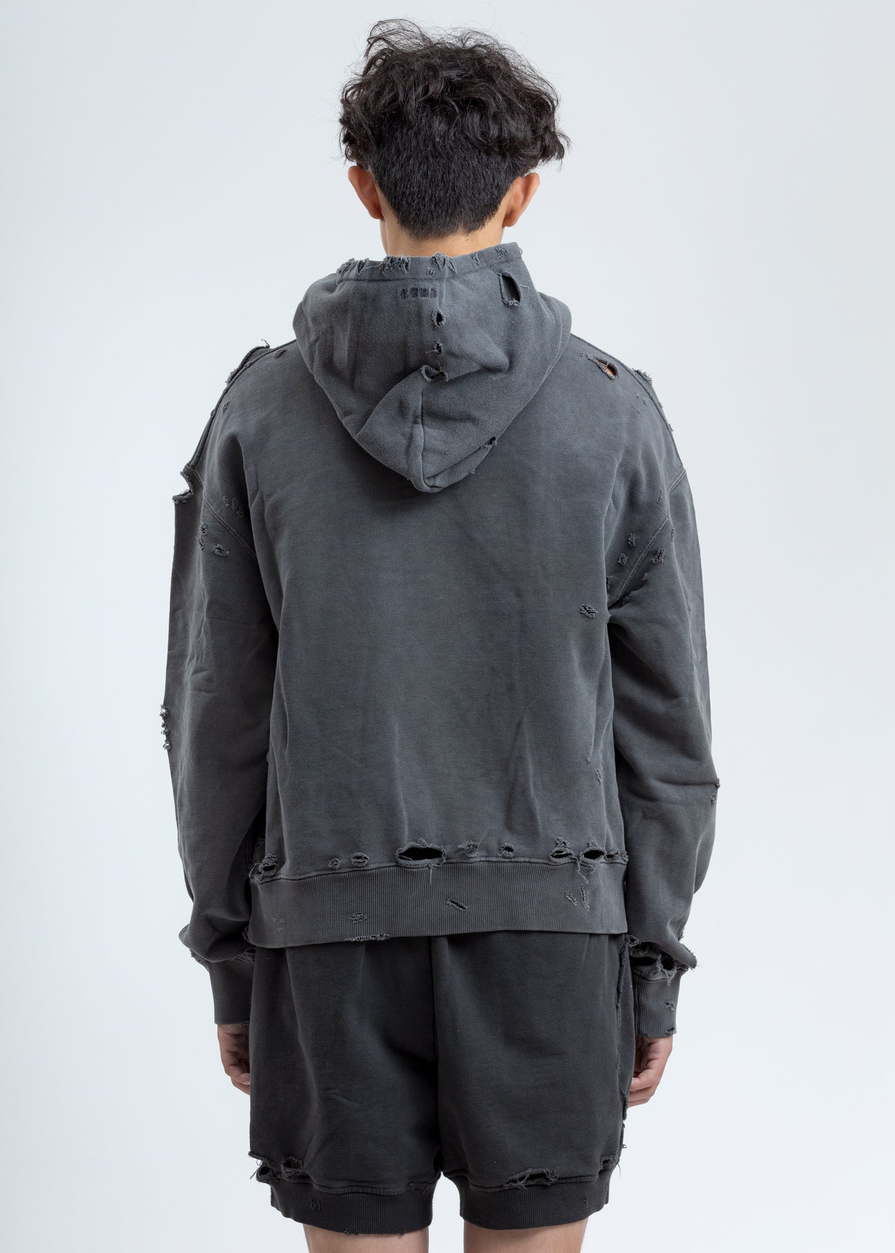 【関税込み】C2H4 グレー Agitator フーディ Grey Agitator Distressed Hoodie – 017 Shop