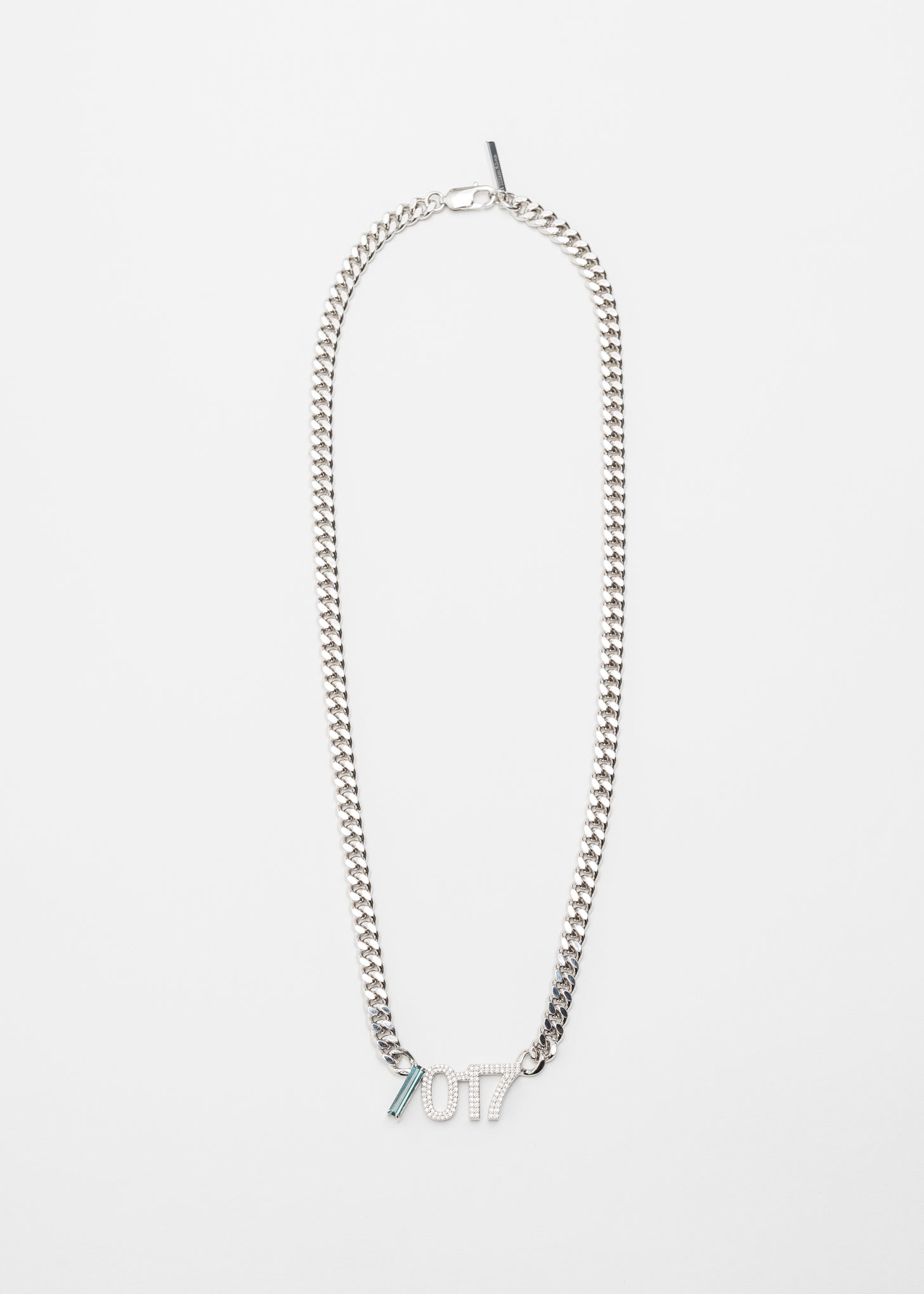 017 X William Shen Silver Logo Necklace – 017 Shop