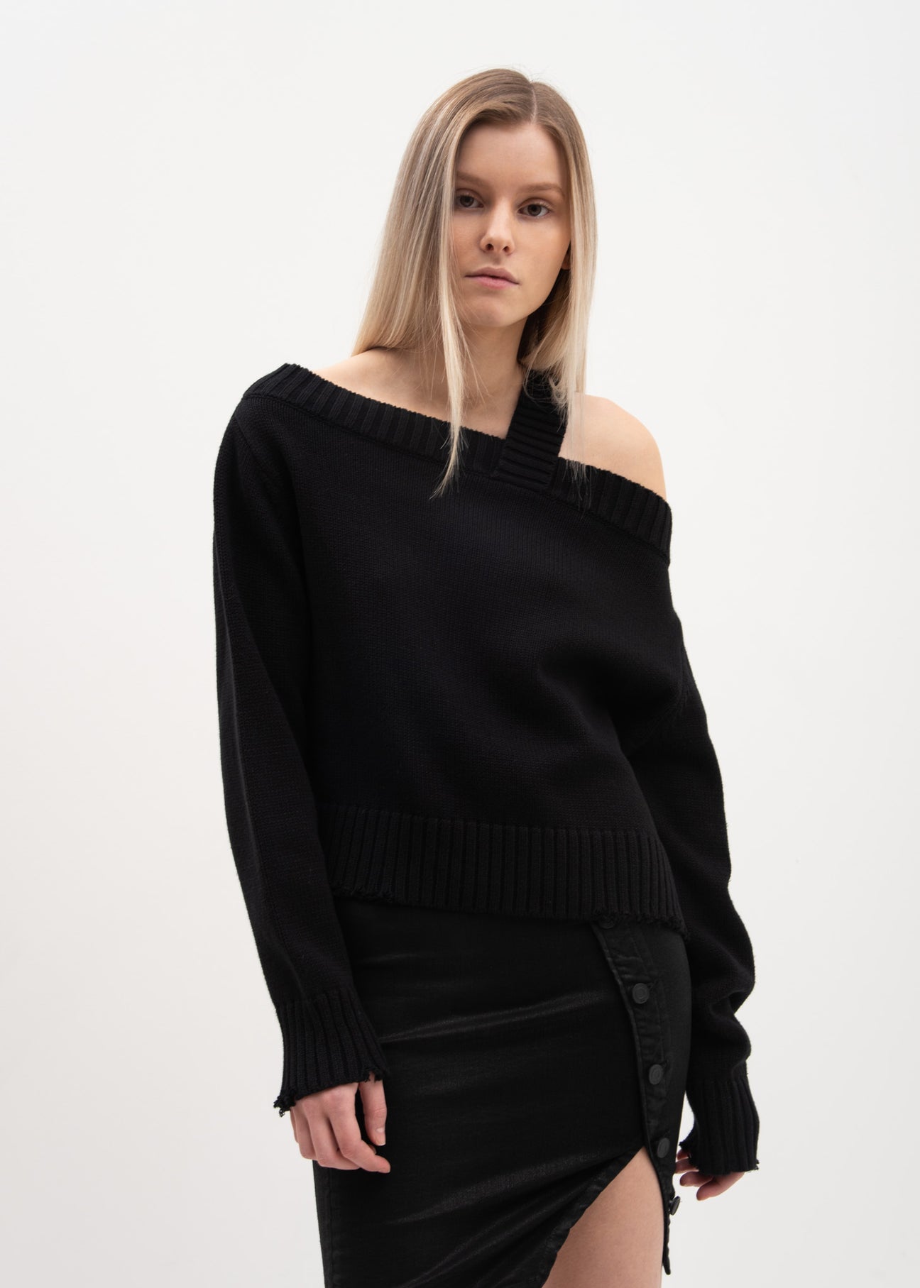 Rta beckett off shoulder sweater top