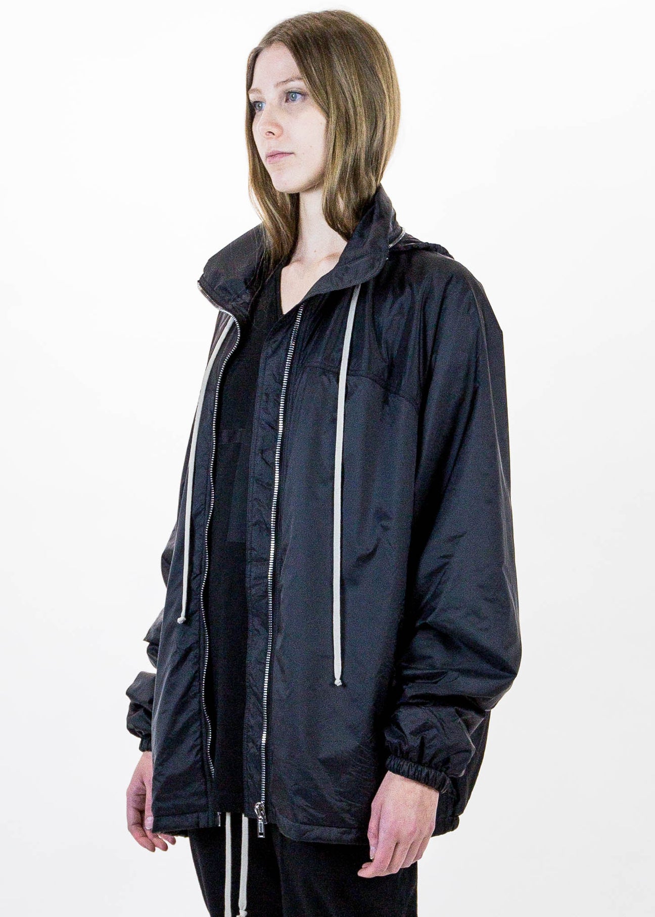 【RICK OWENS】25ss HOLLYWOOD WINDBREAKER M Rick Owens Brown Hollywood Windbreaker Hoodie Rick Owens