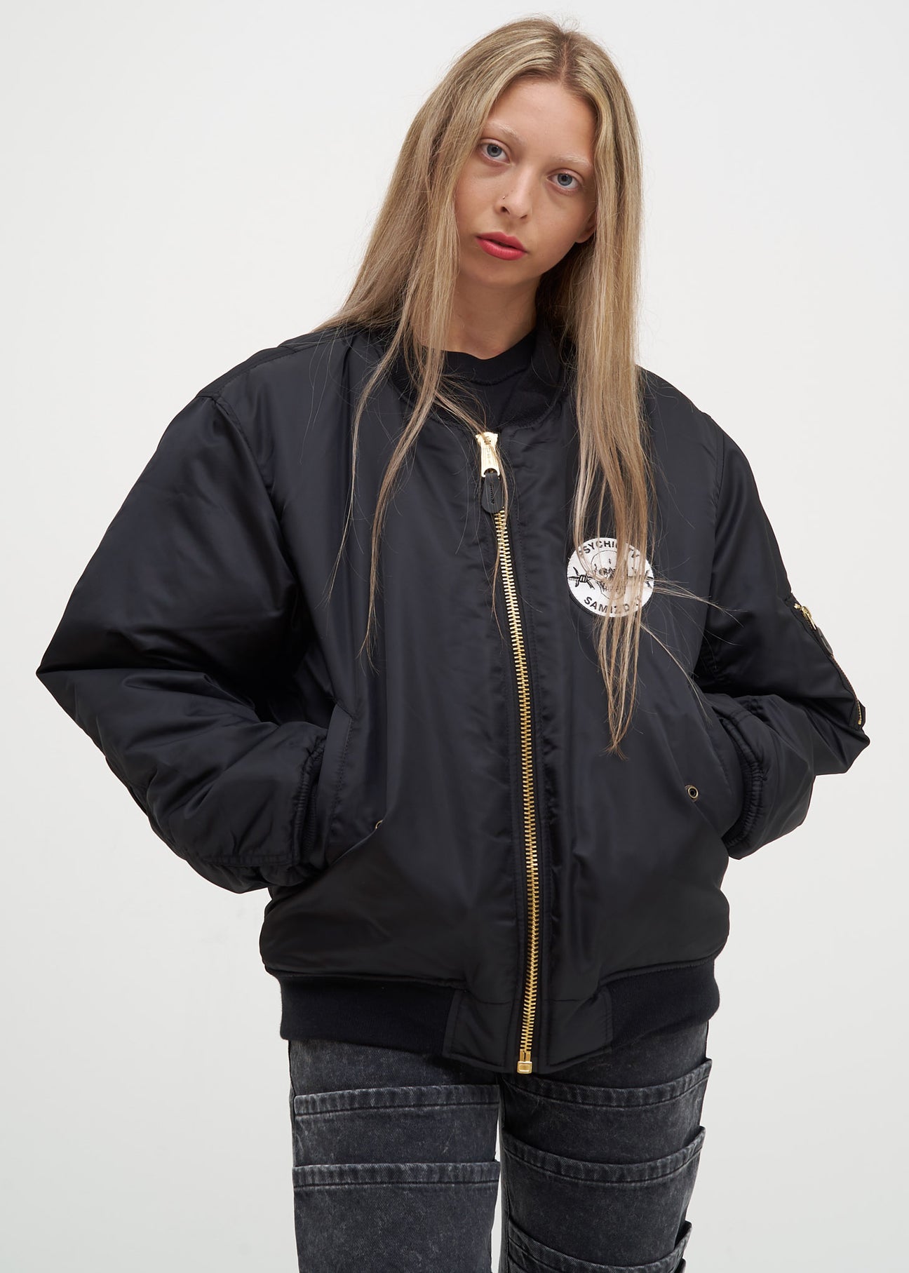Black Cross Bomber Jacket – 017 Shop