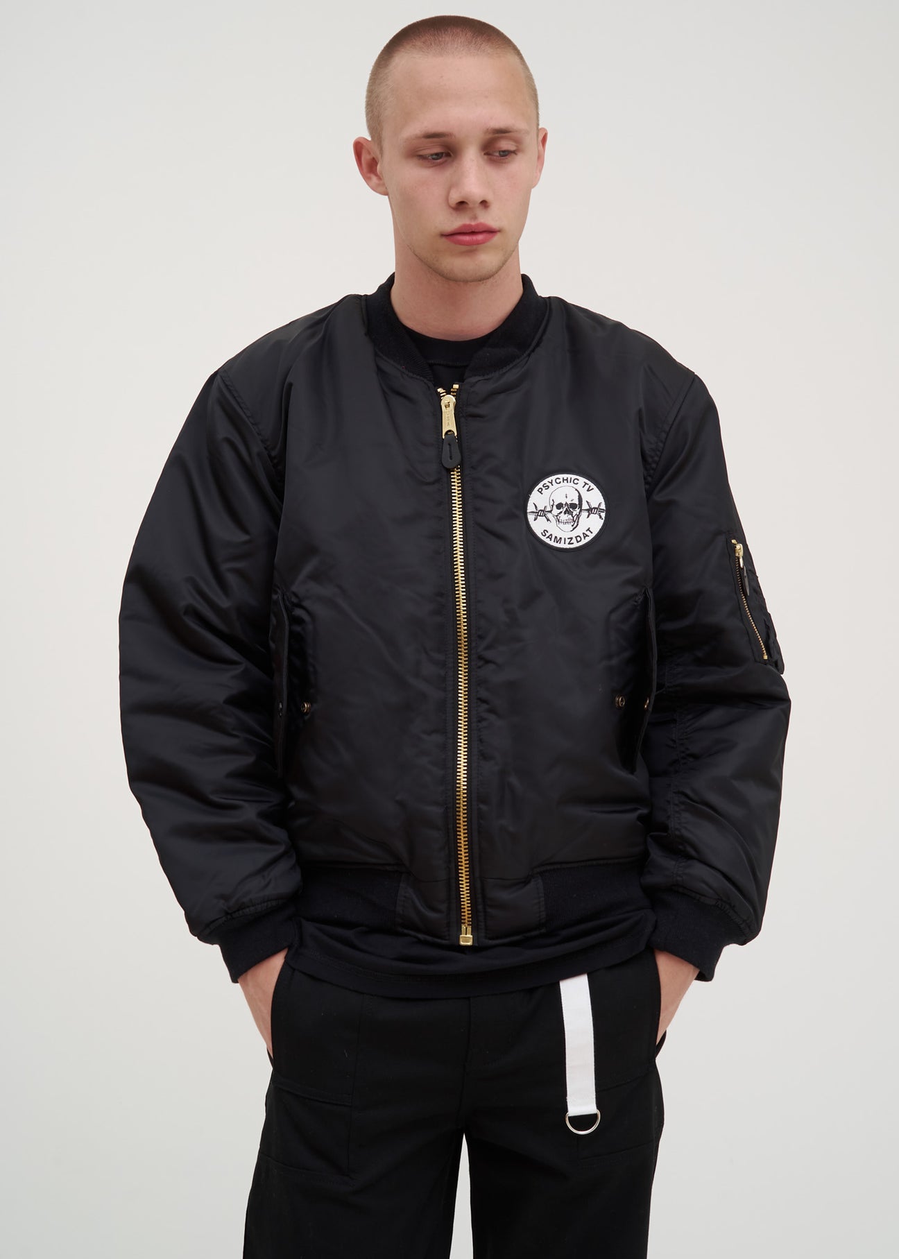 Black Cross Bomber Jacket – 017 Shop