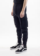 Helmut Lang Men's curved leg cargo trackpant